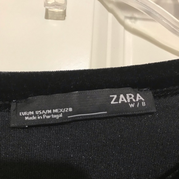 Zara Velvet Tee/ Size M - Picture 3 of 5
